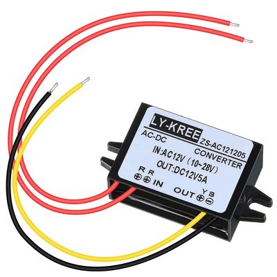 AC-DC strømomformer AC 12V (10-28V) til DC 12V trinnvis ned omformermodul spenningsregulator AC