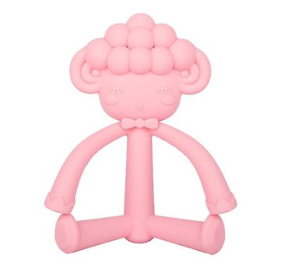 Venalisa ikke giftig silikone får form Baby Teether Legetøj Pink