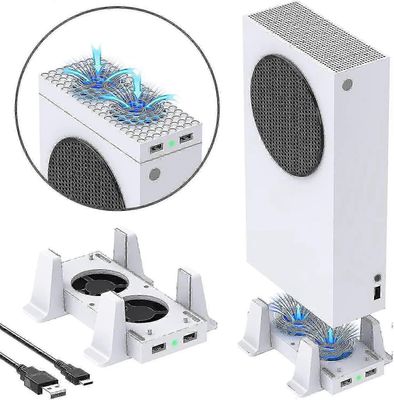 Jäähdytystuuletinteline, joka on yhteensopiva Xbox Series S: n kanssa, tukikohta tuulettimella ja telakointiasemalla, 3 säädettävää nopeustasoa ja ...