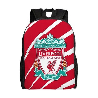 Liverpool Kevyt Reppu Ulkoilu Matka Lapset Suuren kapasiteetin tulostus Opiskelija Koululaukku Rento Olkalaukku-HJKA5165