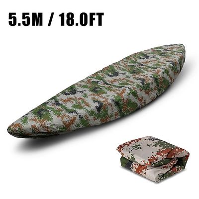 Universal Kajak Cover Kanobåd Vandtæt Uv-resistent kajakdæksel Camouflage 1 5,5m