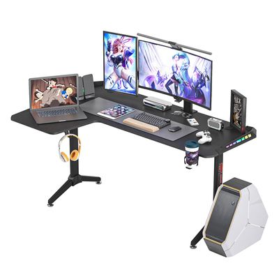 Ekstra stor L-formet Gaming Desk Corner PC Computer Gamer Table