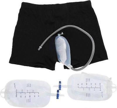 Pissapussi (S), kannettava pisuaari mukana kaksi kannettavaa 500ml pisuaaripussia miehille