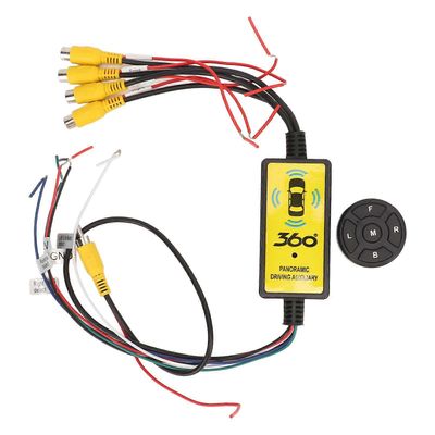 Auton varmuuskopiokameran jakajakytkin 4 tulo 1 lähtö älykäs auton videokytkinmuunnin kaukosäätimellä