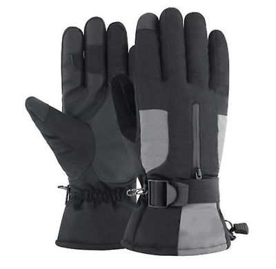 Lauwodun Cykling Touch Screen Ski Handsker Udendørs Velvet Varme handsker Vinter læderhandsker Ridning - 02 Modeller Sort 02black M