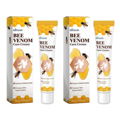 Vitiligo-hoitovoide Kannettava kutinaa lievittävä vartalovoide ihonhoitoon 2pcs