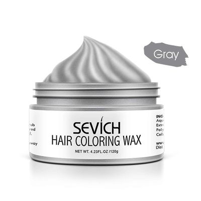 Kertakäyttöinen värjätty värillinen hiusmuta nopeasti muotoileva hiusvaha Harmaa