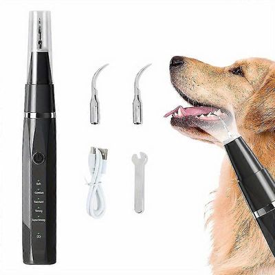 Ultraääni koiran hampaiden puhdistussarja LED-lampulla lemmikkieläimille 5 tilaa hampaiden hoitoon tahrojen poistamiseksi Calculus Dog Toothbrush P...