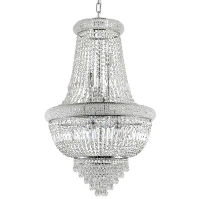 Ideal Lux Lighting Dubai Indendørs Loft Lysekrone Vedhæng Lampe 24 Lights Chrome, E14