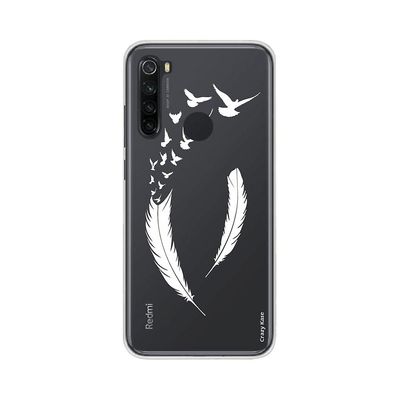 Crazy Kase Hull For Xiaomi Redmi Note 8 Fleksibel fjer og flight D-apos;fugle