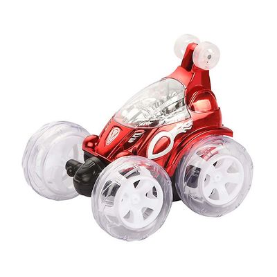 Ruili Funny Mini Rc Bil Fjernbetjening Legetøj 360 graders Flip Electric Dancing Drift Mode Rød