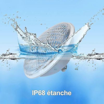 Allasvalaistus johti Par56, 40w Rgb uima-allaslamppu, uima-altaan paikka Tench Ip68 uima-altaan projektori tlcommandilla, kytkinohjaus [12v A