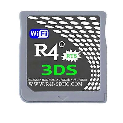 R4-pelikortti R4i R4I-SDHC-polttokortin päivityskierros 3DSLL / N3DS / NDSi XL / NDSi / NDSL / musta harmaa