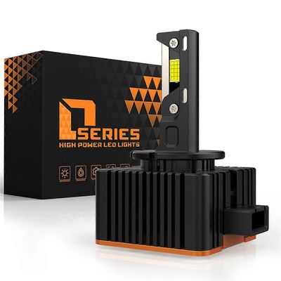 1 pari/110 W korkealaatuinen V31 LED uuteen D-sarjan auton LED-ajovalopolttimoon 10000LM 6500K D1/D1S 3-kuparinen Musta