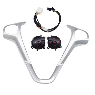 Ford Fiesta MK7 MK8 Escort Ecosport -auton LED-vakionopeudensäätimen painike ohjauspyörän koristekehyksellä Red