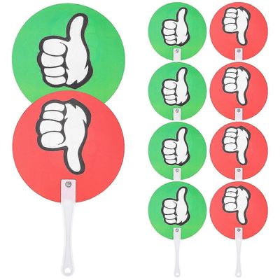 10kpl uudelleenkäytettävä äänestysmela äänestyslauta luokkahuoneen tuomarilautakunta luokkahuoneen tapahtumatarvikkeet 24.50X15.00X0.50CM