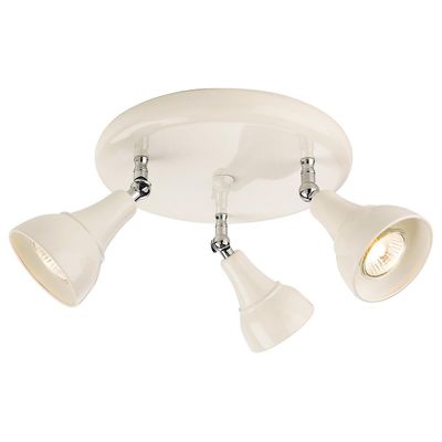 Firstlight Lighting Firstlight Land - 3 Light Spotlight Flush Cream, GU10