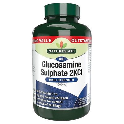 Natures Aid Luonnon apu Glukosamiinisulfaatti 1000mg Tabletit 180 (16152)