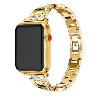 AIR Universal Metal X-Shape rem til Fitbit Versa / Fitbit 2 / Fitbit Lite Gold