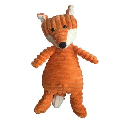 Pehmo koiran lelu eläimet muoto purema kestävä vinkuva lelut vakosametti koiran lelut pienille koirille pentu lemmikit koulutustarvikkeet kettu