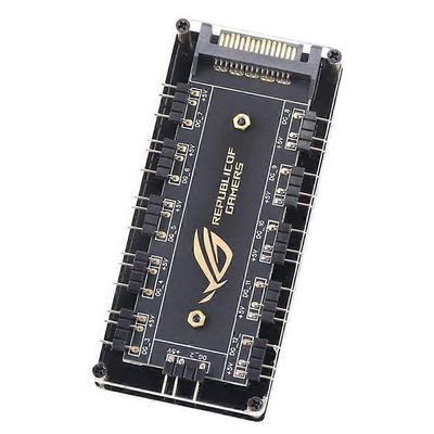 5V 3-nastainen ARGB RGBW -kaapeli ASUS AURA SYNC RGB 10 -keskittimen jakaja SATA -jatkokaapelin sovitin LED-nauhavalo PC RGB -tuulettimen jäähdytin