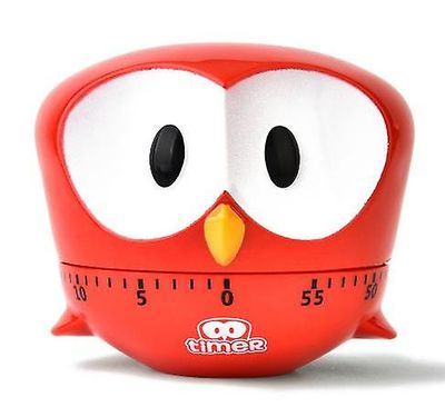 Handuo Cartoon Animal Big-eyed Eagle Timer Køkken Vækkeur rød