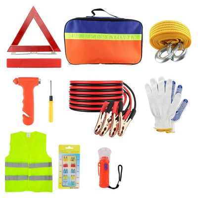 Unbrand 10x auton ensiapulaukku ensiapulaukku heijastava liivi varoituskolmio