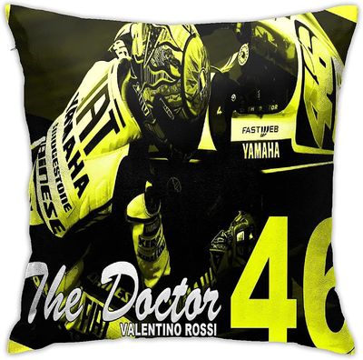 Valentino Rossi heittää tyynyliina tyynynpäälliset, vuodesohva kodin sisustus tyynynpäällinen tyynynpäällinen18"x18"