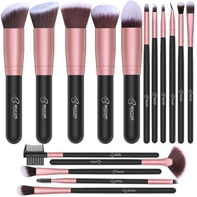 Grape Pp 16pcs Makeup Børster, Professtional Brush Sæt med blødt syntetisk hår