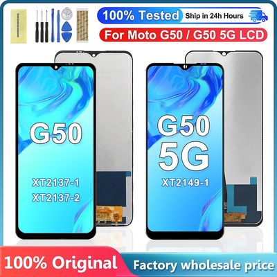 6.5' Motorola Moto G50 LCD XT2137-1 XT2137-2 -näytön kosketusdigitointikokoonpanolle Moto G50 5g LCD Xt2149-1: lle G50 Ei kehystä