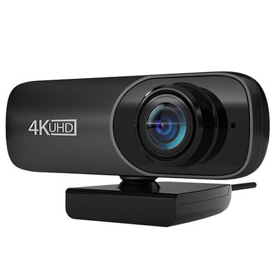 Webkamera 4K Uhd 3840X2160P Webkamera 800W piksler Datakamera 120 Groothoek Webkamera Met Microfoon svart