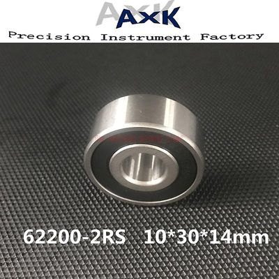 10stk Gratis forsendelse 62200 2rs 62200-2rs 10x30x14 10*30*14mm Dobbelt afskærmede dybe kuglelejer Stor bredde 6200 Rodamientos