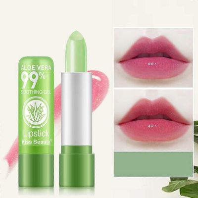 1kpl pitkäkestoinen huulten aloinin värimuutos kosteuttava vedenpitävä lämpötilan muutos glimmer balm lip
