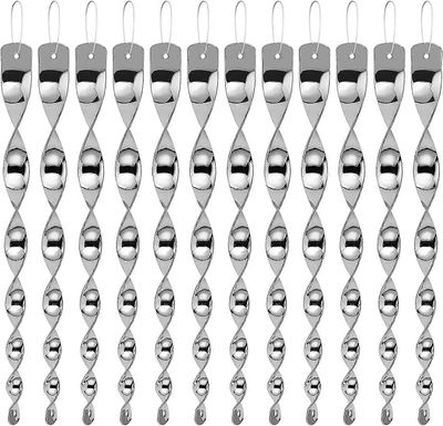 12kpl lintuja karkottavat heijastavat tangot 30cm pelottelulintujen karkotin tuulispiraali pyörivä sauva roikkuvat koristeet kodin puutarhan sisust...