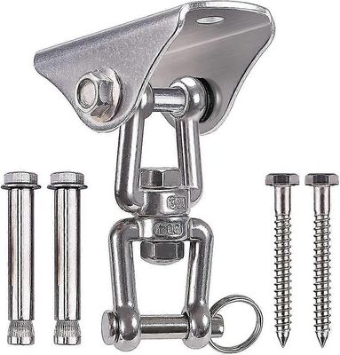 450 kg: n kapasiteetti raskaat keinupustimet Sus304 ruostumattomasta teräksestä 360 kierrosta, 4 ruuvi betonipuisiin sarjoihin Jooga Riippumatto Tu...