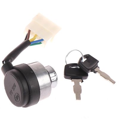 6 Wire Way Benzin Diesel Generator Gas Tænding Start Key Lock Switch
