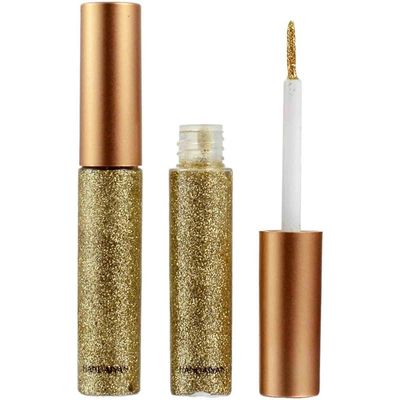 Fruushop 1 stk flytende eyeliner sett glitter flytende eyeliner vanntett skimmer gull fargerike eyelinere øyenskygge sminke 5ML A