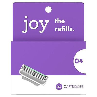 Joy Razor Blades -täyttöpakkaukset naisille, viisi terää, 4 kpl