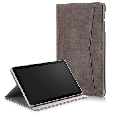 Support Insert Pocket Holster Tpu Soft Shell Samsung Tab A 10.1 T510 / T515 suojakansi Ruskea