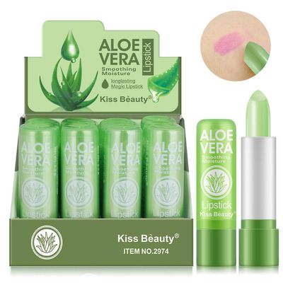 Aloe Vera huulirasvan väri Mielialan muutos Pitkäkestoinen Kosteuttava 7*2*1