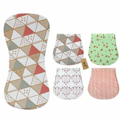 4 Pack Kids Burp Cloths Feeding Nursing Towel Tilbehør 3 lag absorberende udskrivning Blød bomuld 0-2 år