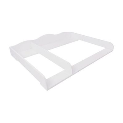 Puckdaddy GmbH Puckdaddy slingrande fastsättning Frederik 108x80x15cm trä i vitt för IKEA Hemnes byråar