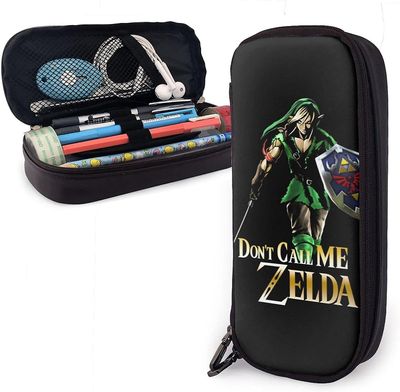 Kerota Zelda nahka Penaali Penaali Penaali Paperitavaralaukku Toimisto Kannettava säilytyslaatikko Kosmeettinen laatikko Kansio bd003428 VÄRI One Size