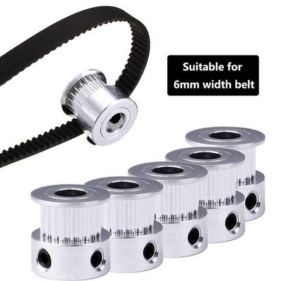 GT2 20teeth 16 tænder 20 tænder bar 5mm/8mm timing alumium remskive egnet til GT2-6mm åben timing bælte til 3d printer 20 teeth 6.35mm