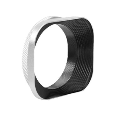 52 mm:n mikro-yksiobjektiivin suojus järjestelmäkameroihin, neliönmuotoinen alumiiniseoksesta valmistettu suojus, kamerat, hopea