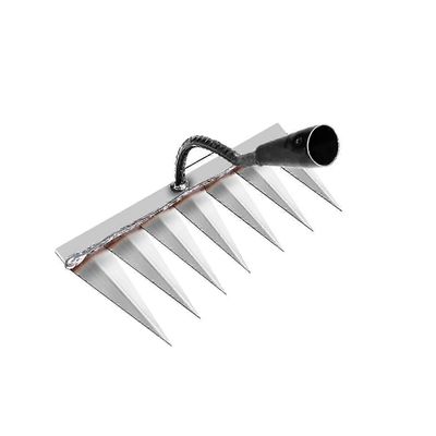 Uusi kuuma puutarhaharava, puutarhatyökalut Raskas harava 7 metallipiikillä, terävät kestävät puutarhan kitkemistyökalut, kaikki teräksestä karkais...