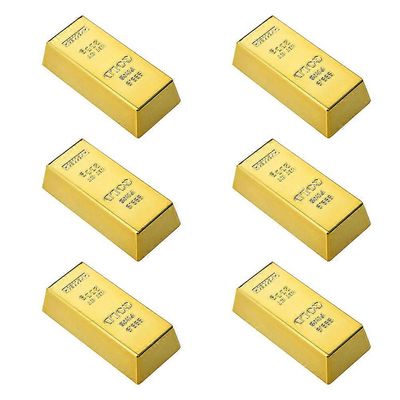6kpl kultaharkko jääkaappimagneetit koristeelliset kaappitarrat Golden 6.00X2.80X1.80CM