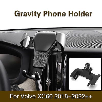 Puhelimen pidike Volvo Xc60 Xc40 Xc90 S60 V60 S90 Gps jalusta Auton painovoimakiinnike Auto Puhelin Ficture Automaattiset lisävarusteet XC60 18-22