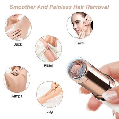 1-3x virheetön karvanpoistoaine vaihtopäät terän viimeistely kosketusepilaattori 2kpl ruusukultaa