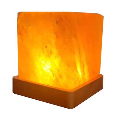 Langaton luonnollinen Himalajan suolalamppu vuorikristalli ladattava kaukosäädin koristeellinen lahja ystävälle